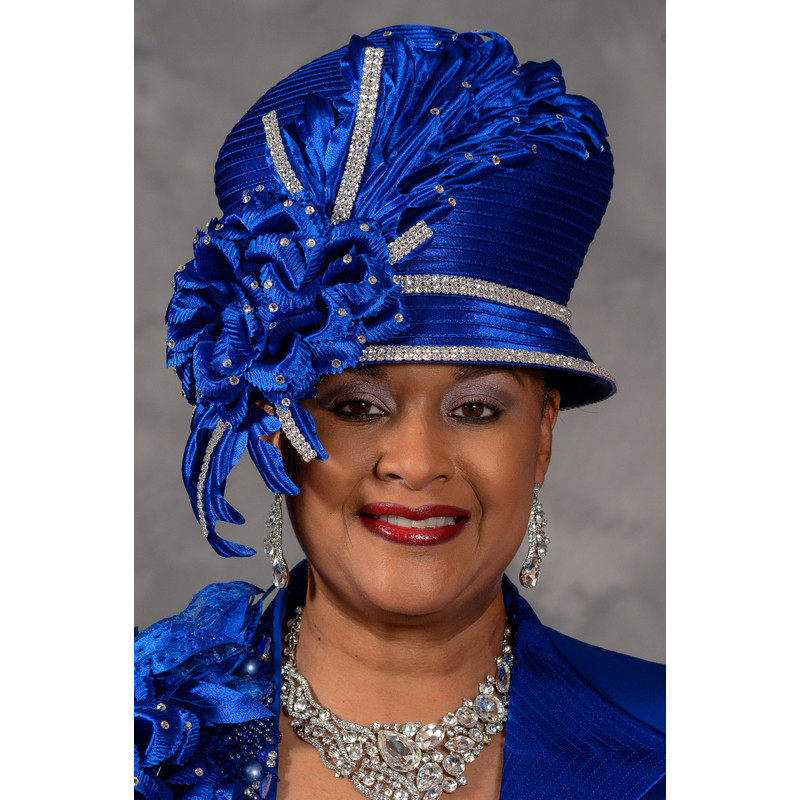 royal blue church hat