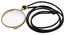 Gold Costume Monacle Eyepiece with cord.