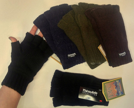 Fingerless Gloves, Thinsulate Lined