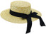 Classic Women's Straw Boater back view
