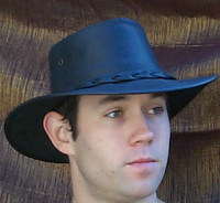 Leather Aussie Hat by Barmah