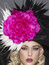 Arturo Rios - Rita, Black Pink & White Derby Hat.