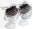 Swirl Dish Fascinator With Black Veil color options