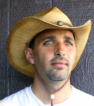 Concho Cowboy Hat in Raffia