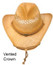 Concho Cowboy Hat in Raffia vented crown
