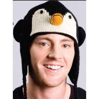 Kids Knit Penguin Hat