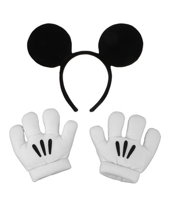 Disney Mickey Mouse Ears and Gloves