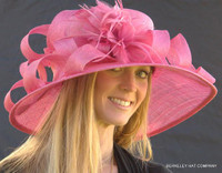 Woman's Royal Ascot Derby Hat in Rose.