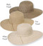Crushable Wide Brim Straw Summer Hat color options
