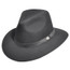 Water Resistant Hiking Fedora Hat in black