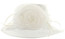 White Packable Easy Travelling Kentucky Derby Hat.