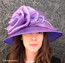 Lavender Packable Year Round Kentucky Derby Hat.
