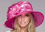 Easy Travelling Kentucky Derby Hat - Hot Pink.
