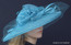 Spectacular Sinamay Derby Hat in Blue.