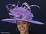 Day at the Races Hat in Lavender, Large Brim.