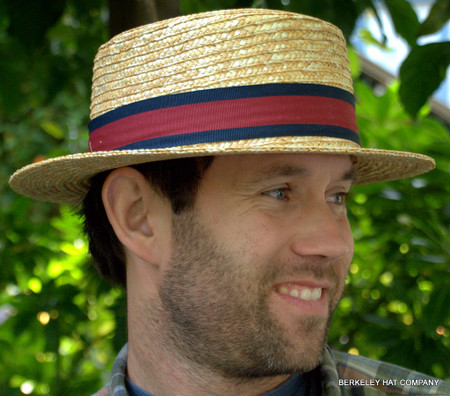mens straw boater hats for sale