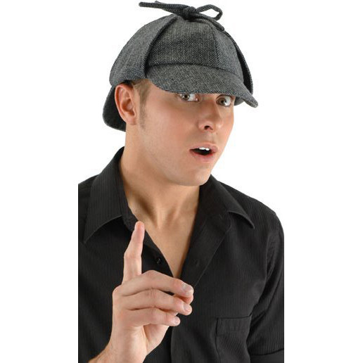Jaxon James Chapeau Sherlock Holmes En Harris Tweed Noir-Anthracite |  boutique.jensens.net.au