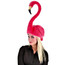 pink flamingo hat with pose-able neck