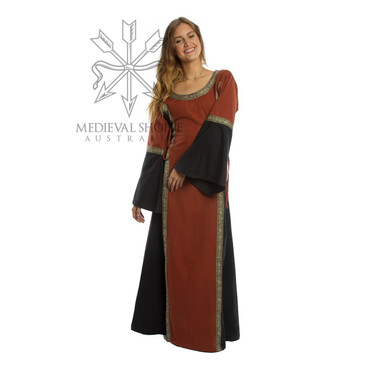 Red & Black Medieval Dress (0604)