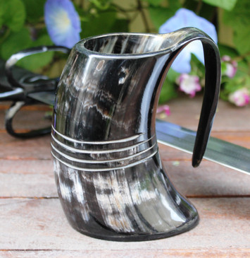 Cow Horn Tankard - Beer Mug / Cup (60) (60 TANKARD)