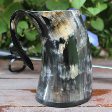 Cow Horn Tankard - Beer Mug / Cup (55) 
