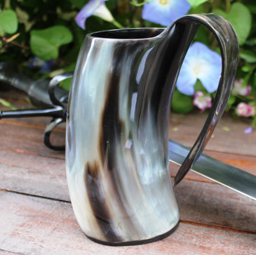 Cow Horn Tankard - Beer Mug / Cup (63) 