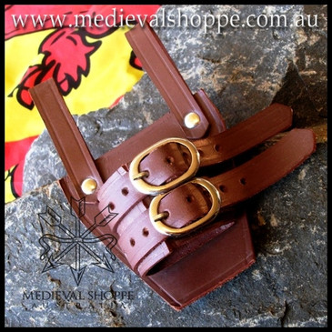 Brown Sword Frog - sword holster for belt - scabbard holder