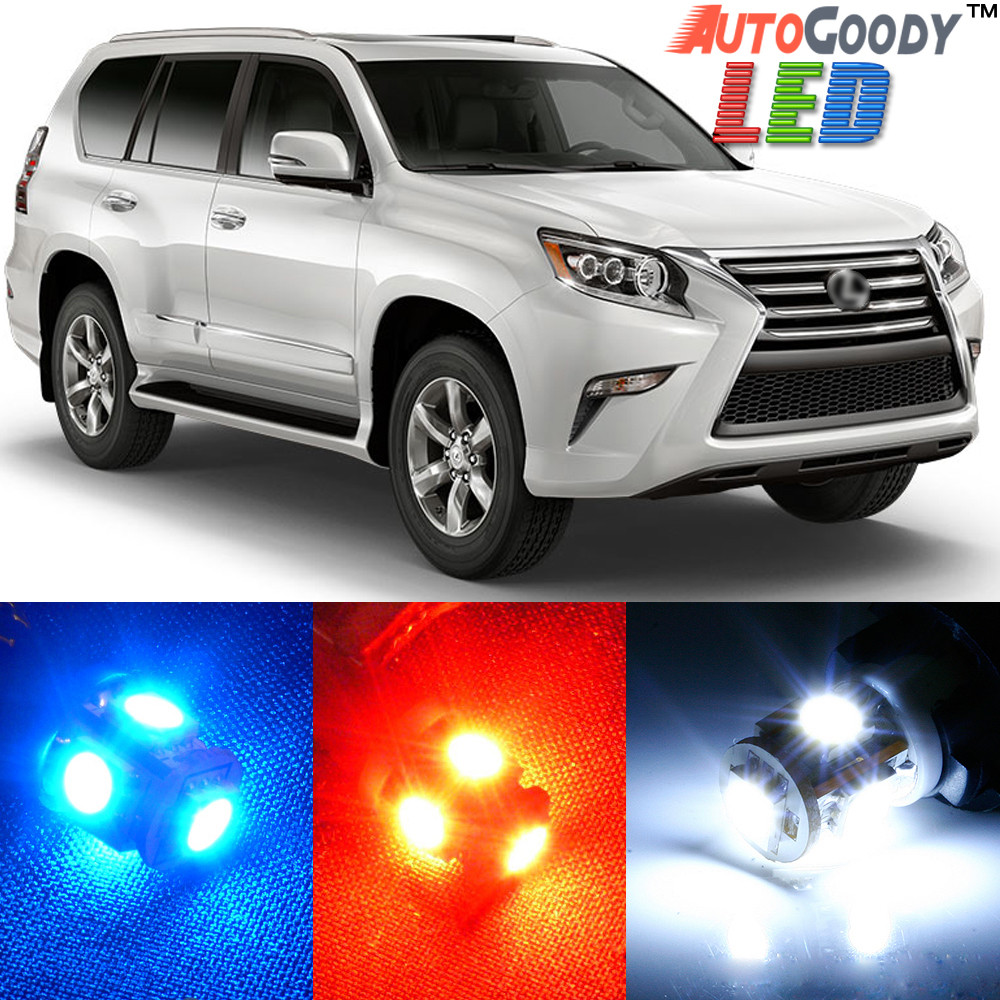 16 x ICE BLUE Interior LED Lights Package For 2010-2017 Lexus GX460 TOOL