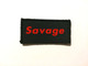 Savage - Morale Patch, Red and Black color way.