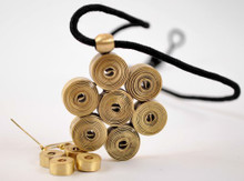 Brass Pendant and Earrings set