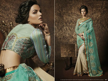 Sky Blue Saree