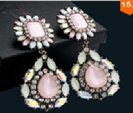 Large Pink Earrings