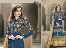 Blue & Beige Salwaar Kameez