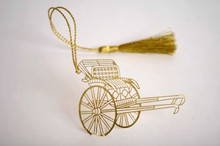 Rickshaw Metal Bookmark