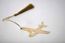 Aeroplane Metal Bookmark