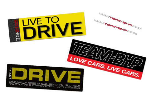 'Live To Drive' Sticker Set (5pcs)