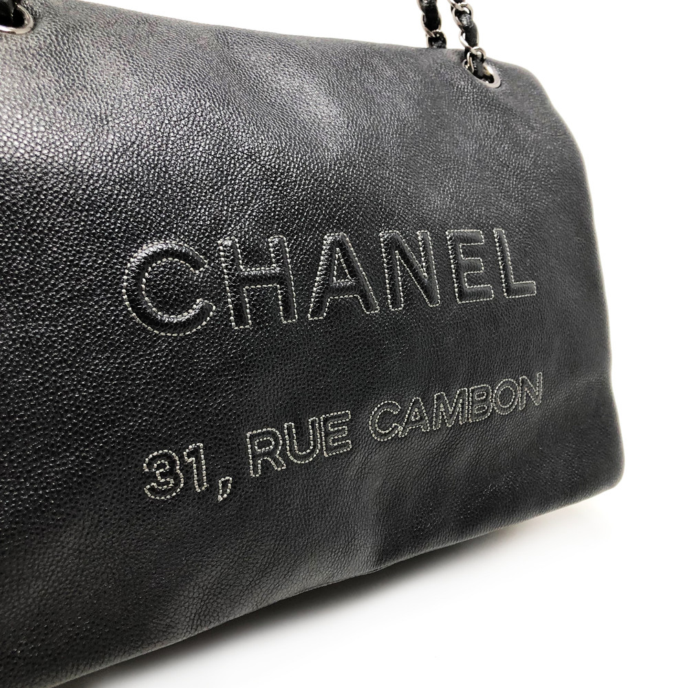 black and white chanel flap bag