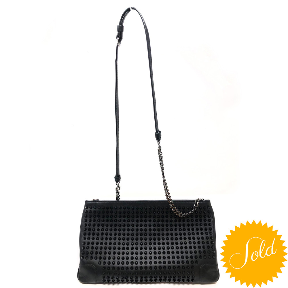 Louboutin Loubiposh Clutch at Secondi Consignment