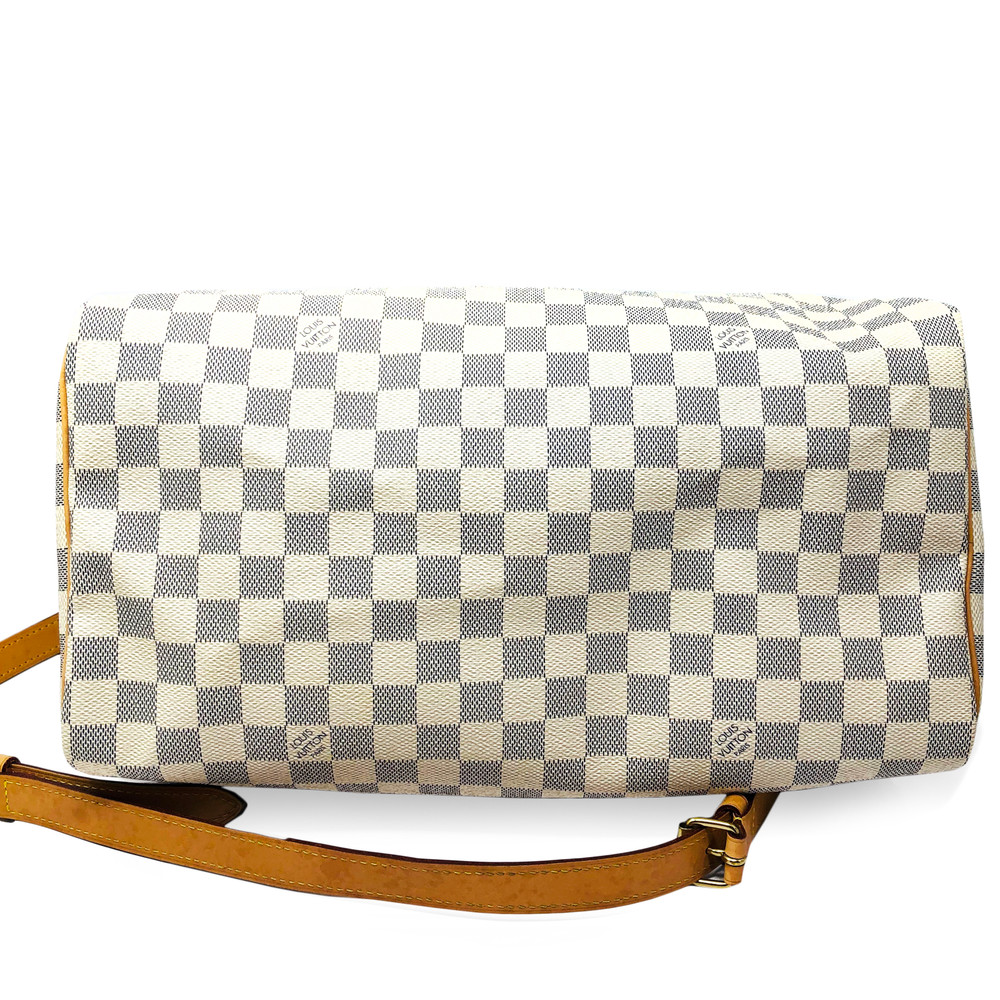 Preloved Louis Vuitton Damier Azur Speedy 35 Hand Bag BA4171