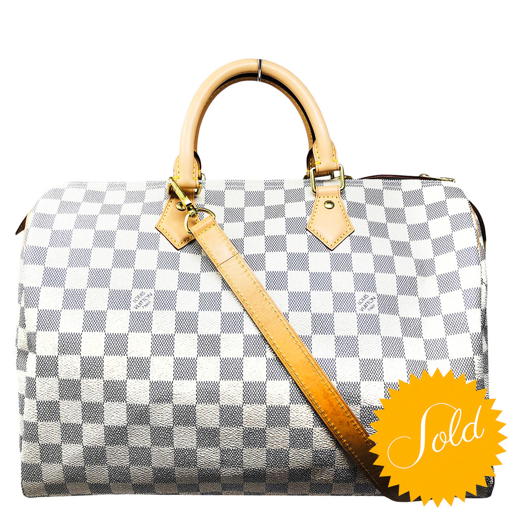 ■LOUIS VUITTON■ スピーディ 35 LOUIS VUITTON Speedy 35 Monogram Canvas Shoulder Bag Brown