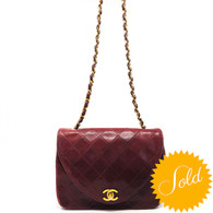 Chanel Burgundy Handbag