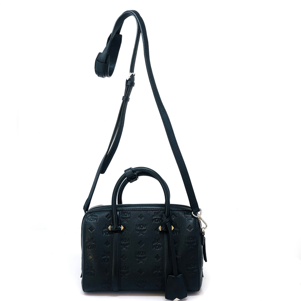 mcm boston bolsa black