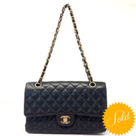 Chanel Black Caviar Flap Handbag