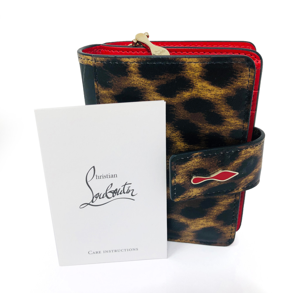 Louboutin Leopard Wallet at Secondi Consignment
