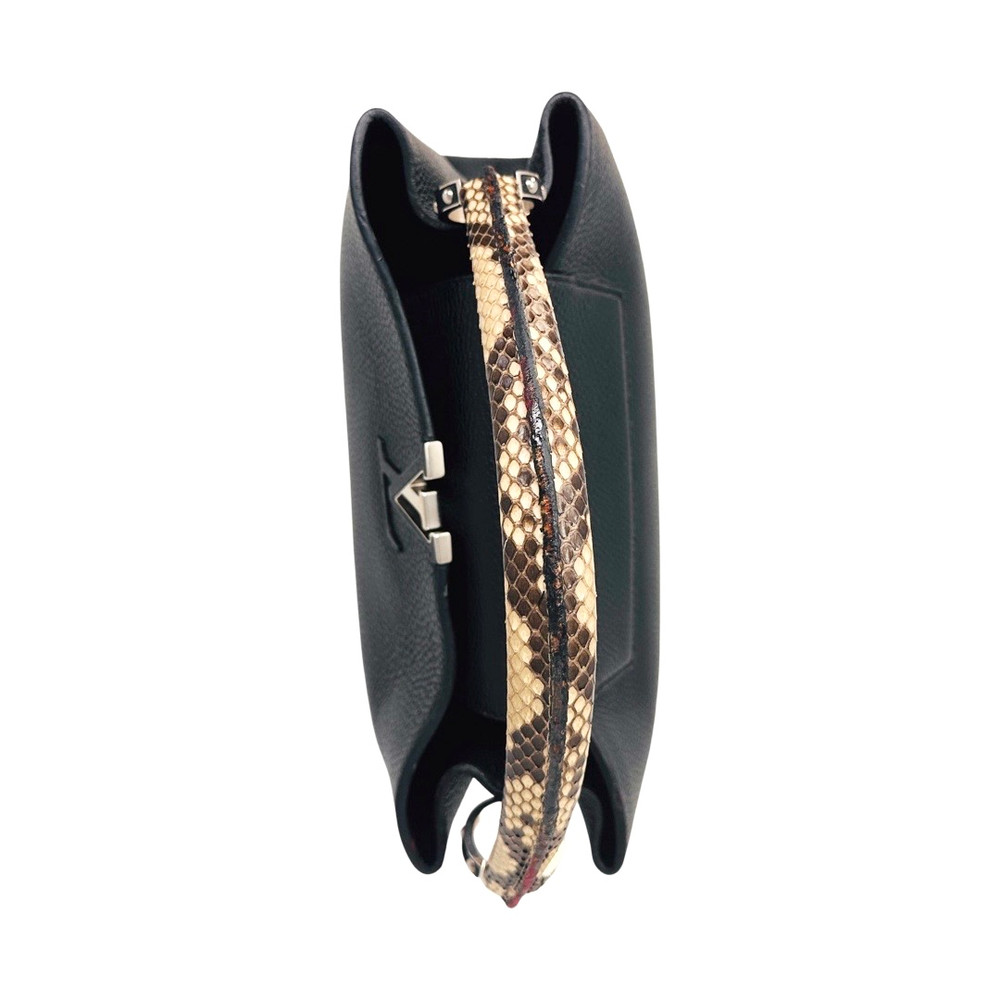 Louis Vuitton Python-Trim Capucines MM Top-Handle Bag