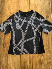 Private Listing Louis Vuitton Black Printed Top