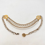 Chanel Pearl and Gold Convertible Necklace