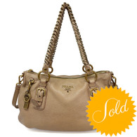 Prada Cervo Lux Chain Hobo