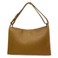 Longchamp Le Foulonné XL Handbag in tan brown leather with silver hardware
