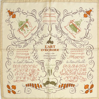 Hermes "L'art D'ecrire" Cream Scarf